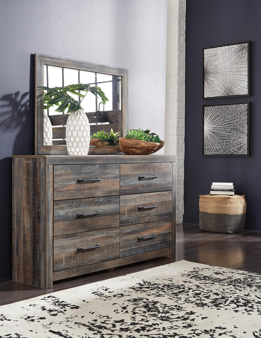 Signature Design by Ashley Drystan Dresser and Mirror - Vaughn Outlet Kankakee IL
