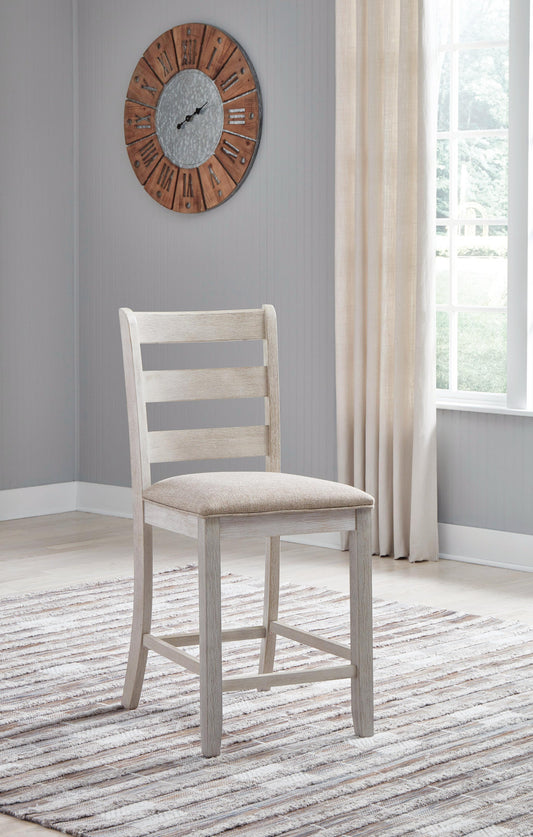 Signature Design by Ashley Skempton Upholstered Barstool - Vaughn Outlet Kankakee IL