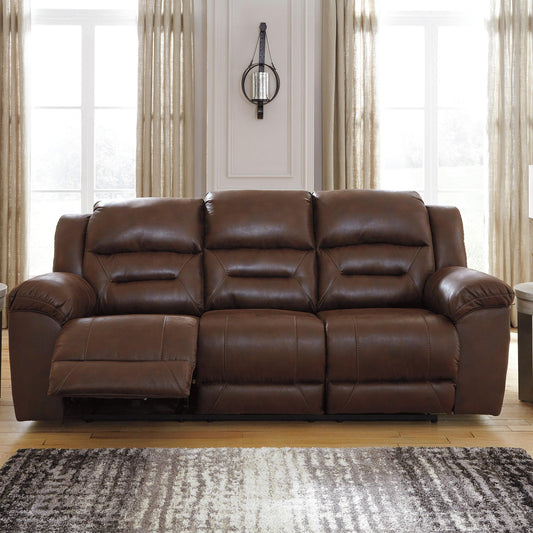 Signature Design by Ashley Stoneland Reclining Sofa - Vaughn Outlet Kankakee IL