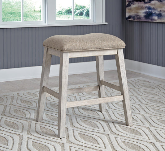 Signature Design by Ashley Skempton Upholstered Stool - Vaughn Outlet Kankakee IL