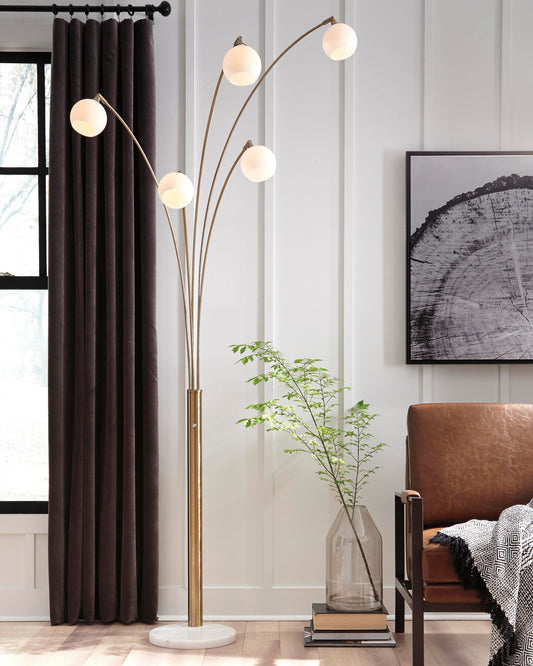 Signature Design by Ashley Taliya Metal Arc Lamp - Vaughn Outlet Kankakee IL