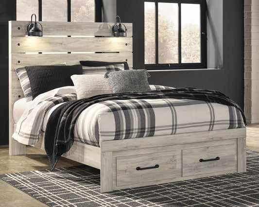 Cambeck  Panel Bed With 2 Storage Drawers