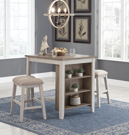 Signature Design by Ashley Skempton RECT DRM Counter TBL Set - Vaughn Outlet Kankakee IL