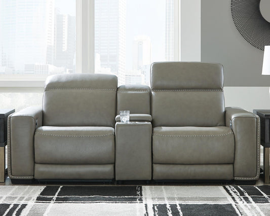 Signature Design by Ashley Correze 3-Piece Power Reclining Sectional Loveseat - Vaughn Outlet Kankakee IL