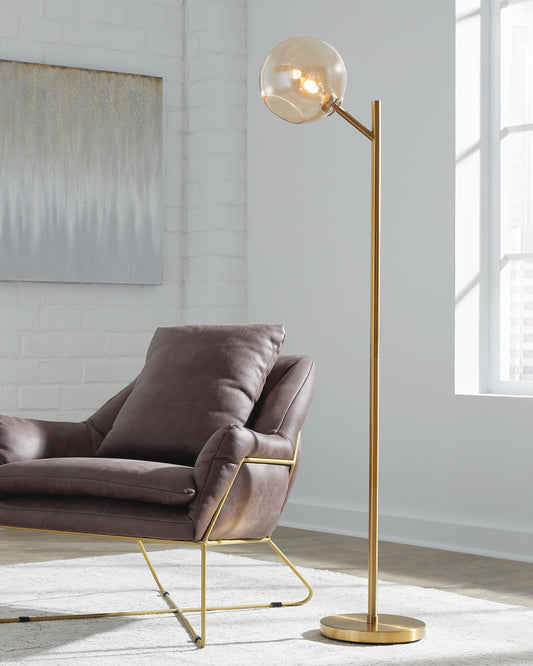 Signature Design by Ashley Abanson Metal Floor Lamp - Vaughn Outlet Kankakee IL