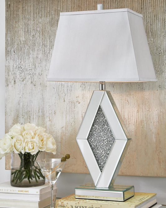 Signature Design by Ashley Prunella Mirror Table Lamp - Vaughn Outlet Kankakee IL