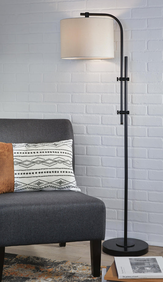 Signature Design by Ashley Baronvale Metal Floor Lamp - Vaughn Outlet Kankakee IL