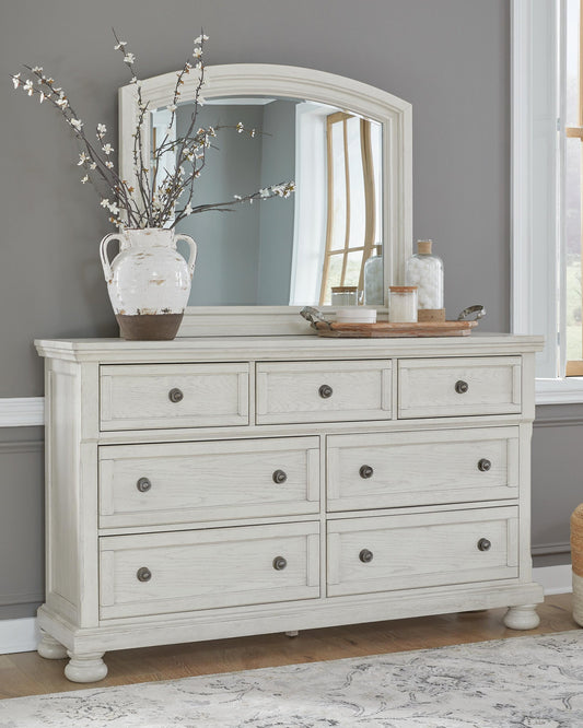 Signature Design by Ashley Robbinsdale Dresser and Mirror - Vaughn Outlet Kankakee IL
