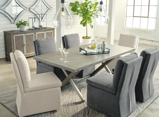 Millennium by Ashley Krystanza Rectangular Dining Room Table - Vaughn Outlet Kankakee IL