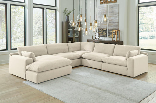 Benchcraft Elyza 5-Piece Sectional with Chaise - Vaughn Outlet Kankakee IL