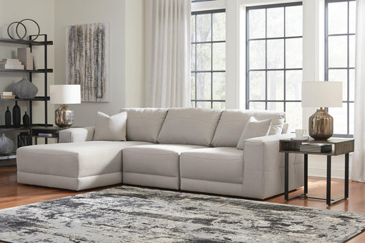 Benchcraft Next-Gen Gaucho 3-Piece Sectional Sofa with Chaise - Vaughn Outlet Kankakee IL