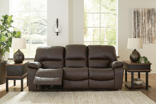Signature Design by Ashley Leesworth Reclining Power Sofa - Vaughn Outlet Kankakee IL