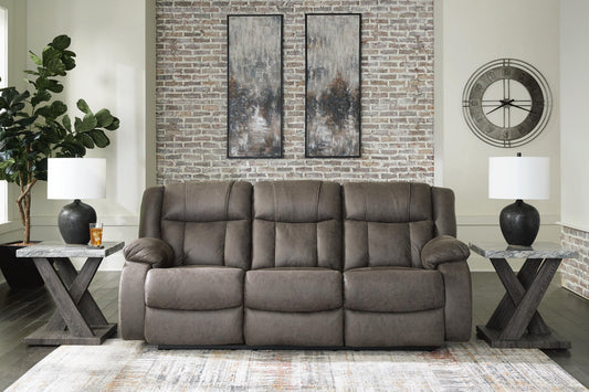 Signature Design by Ashley First Base Reclining Sofa - Vaughn Outlet Kankakee IL