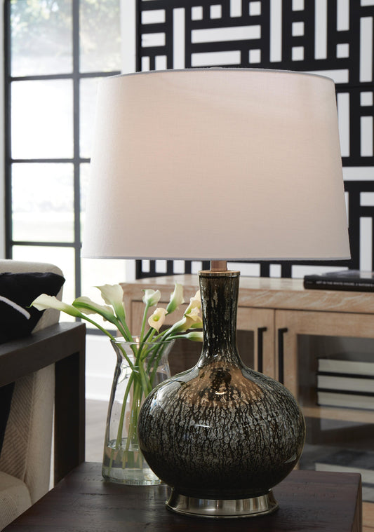 Signature Design by Ashley Tenslow Glass Table Lamp - Vaughn Outlet Kankakee IL
