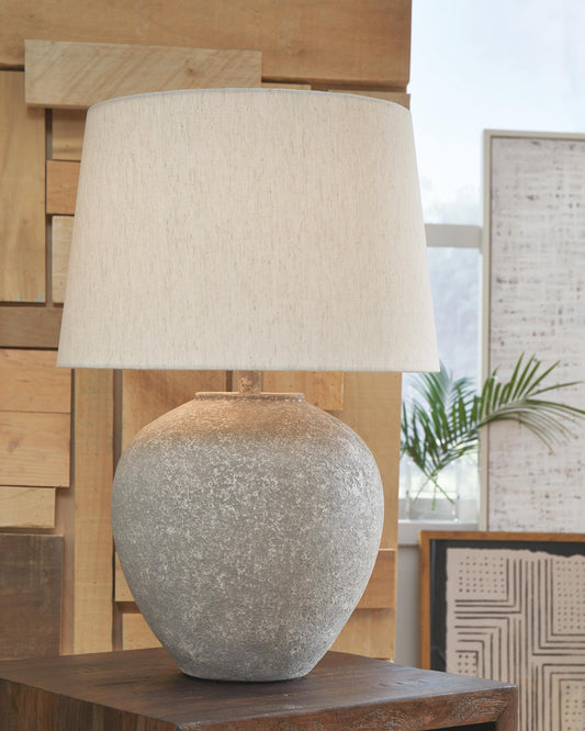 Signature Design by Ashley Dreward Metal Table Lamp - Vaughn Outlet Kankakee IL