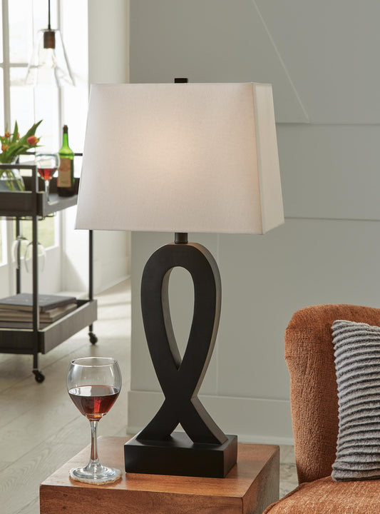 Signature Design by Ashley Markellton Poly Table Lamp - Vaughn Outlet Kankakee IL
