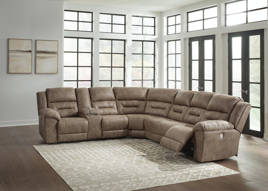 Signature Design by Ashley Ravenel 4-Piece Power Reclining Sectional - Vaughn Outlet Kankakee IL
