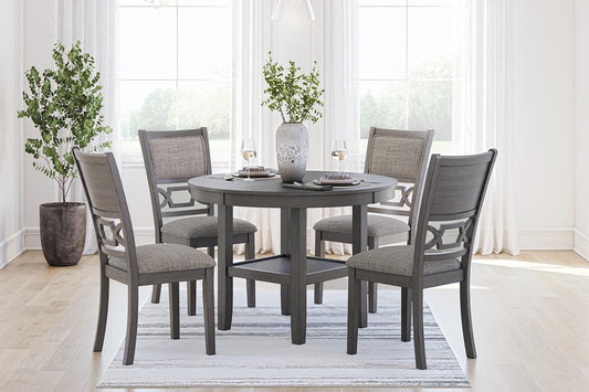 Signature Design by Ashley Wrenning Dining Room Table Set - Vaughn Outlet Kankakee IL