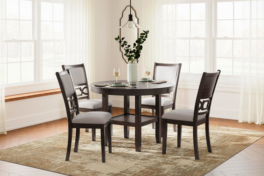 Signature Design by Ashley Langwest Dining Room Table Set - Vaughn Outlet Kankakee IL