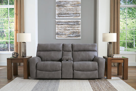 Signature Design by Ashley Next-Gen Durapella 3-Piece Power Reclining Sectional Loveseat with Console