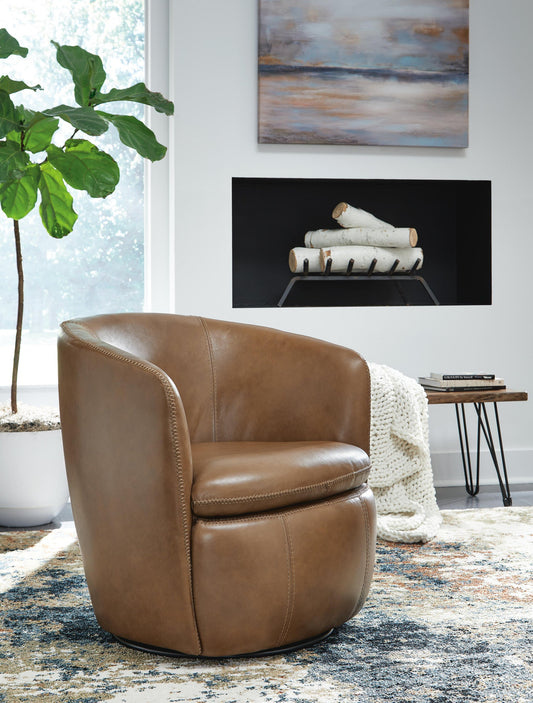 Signature Design by Ashley Kierreys Swivel Accent Chair - Vaughn Outlet Kankakee IL