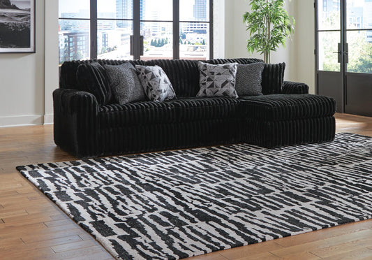 Signature Design by Ashley Midnight-Madness 2-Piece Sectional Sofa with Chaise - Vaughn Outlet Kankakee IL