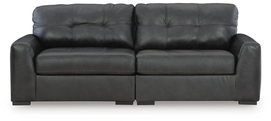 Signature Design by Ashley Brindley Pier 2-Piece Sectional Loveseat - Vaughn Outlet Kankakee IL