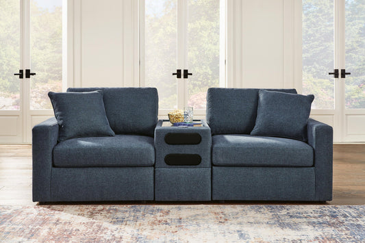 Signature Design by Ashley Modmax 3-Piece Sectional with Audio Console - Vaughn Outlet Kankakee IL