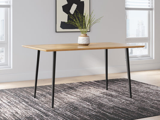 Signature Design by Ashley Gretlynn Rectangular Dining Room Table - Vaughn Outlet Kankakee IL