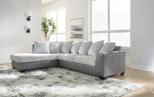 Benchcraft Clairette Court 2-Piece Sectional with Chaise - Vaughn Outlet Kankakee IL