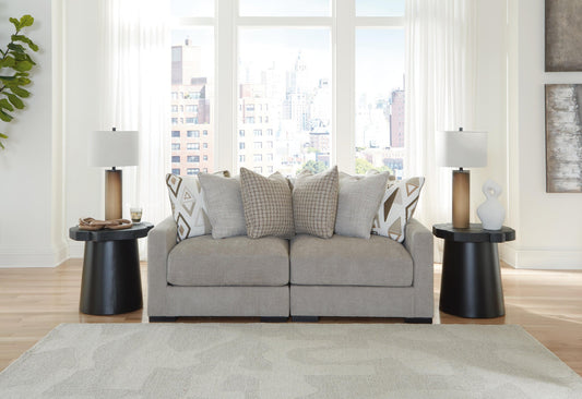 Benchcraft Aslan Court 2-Piece Loveseat Sectional - Vaughn Outlet Kankakee IL