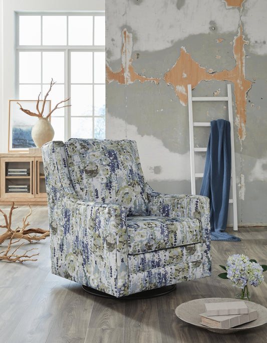 Signature Design by Ashley Dustinford Swivel Glider Accent Chair - Vaughn Outlet Kankakee IL