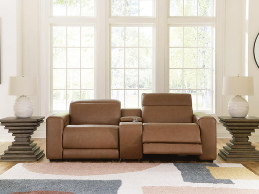 Signature Design by Ashley Magic Man 2-Piece Power Reclining Sectional Loveseat with Console - Vaughn Outlet Kankakee IL