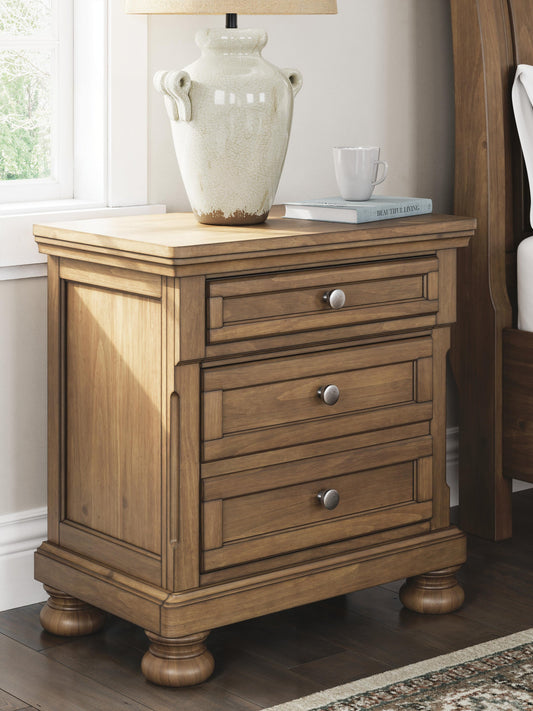 Signature Design by Ashley Feddinger Two Drawer Night Stand - Vaughn Outlet Kankakee IL