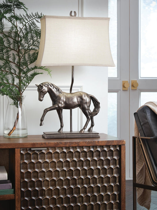 Signature Design by Ashley Sandorman Poly Table Lamp - Vaughn Outlet Kankakee IL