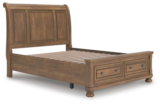 Signature Design by Ashley Feddinger Queen Storage Sleigh Bed - Vaughn Outlet Kankakee IL