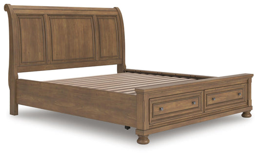 Signature Design by Ashley Feddinger California King Storage Sleigh Bed - Vaughn Outlet Kankakee IL