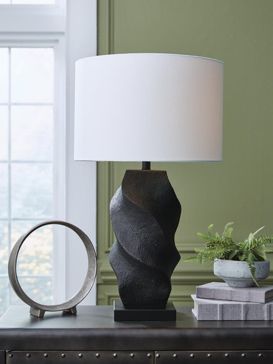 Signature Design by Ashley Amillion Poly Table Lamp - Vaughn Outlet Kankakee IL