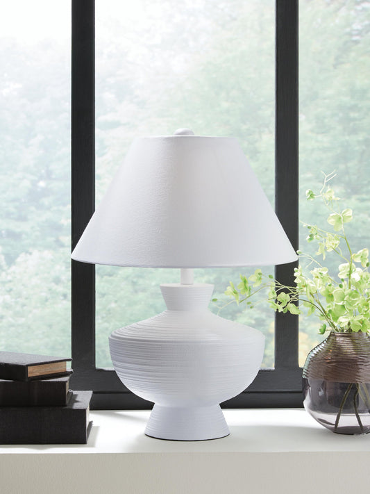 Signature Design by Ashley Harelwood Poly Table Lamp - Vaughn Outlet Kankakee IL