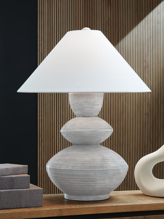 Signature Design by Ashley Brickdon Poly Table Lamp - Vaughn Outlet Kankakee IL