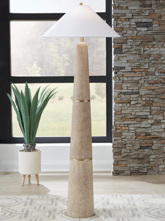Signature Design by Ashley Gasparleigh Poly Floor Lamp - Vaughn Outlet Kankakee IL