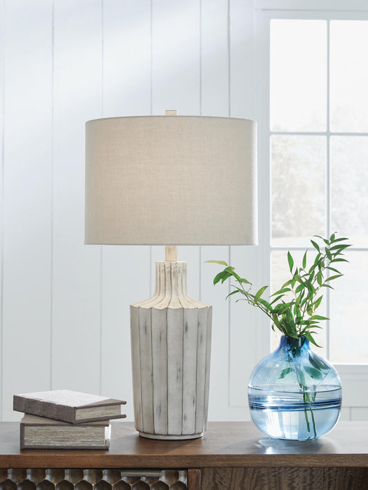 Signature Design by Ashley Imre Poly Table Lamp - Vaughn Outlet Kankakee IL