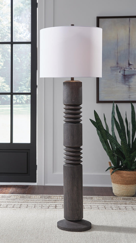 Signature Design by Ashley Fainwell Poly Floor Lamp - Vaughn Outlet Kankakee IL