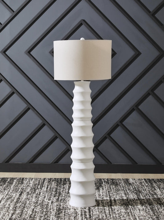 Signature Design by Ashley Veraleigh Poly Floor Lamp - Vaughn Outlet Kankakee IL