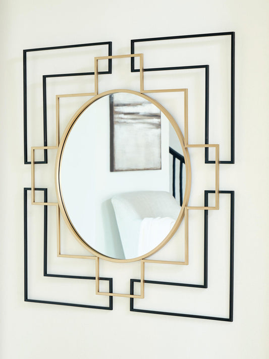 Signature Design by Ashley Oceanal Accent Mirror - Vaughn Outlet Kankakee IL