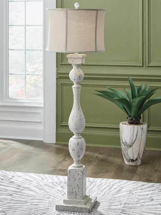 Signature Design by Ashley Madsbrook Poly Floor Lamp - Vaughn Outlet Kankakee IL