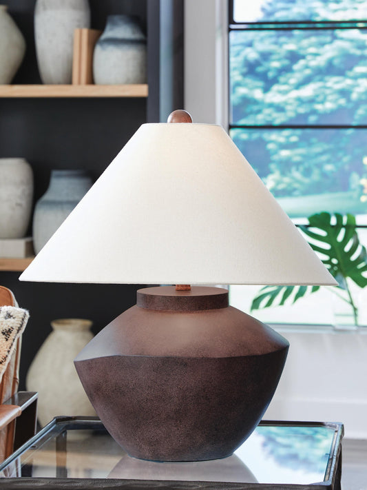 Signature Design by Ashley Honsworth Poly Table Lamp - Vaughn Outlet Kankakee IL