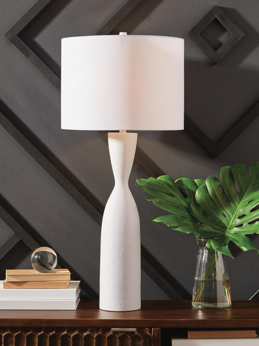 Signature Design by Ashley Davinford Poly Table Lamp - Vaughn Outlet Kankakee IL