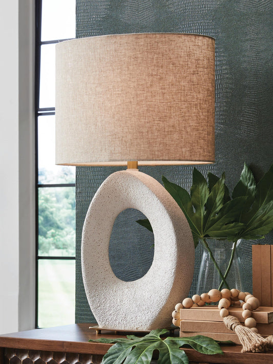 Signature Design by Ashley Trentlen Paper Table Lamp - Vaughn Outlet Kankakee IL