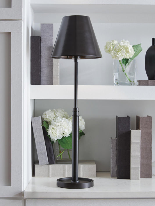 Signature Design by Ashley Wimner Metal Table Lamp - Vaughn Outlet Kankakee IL